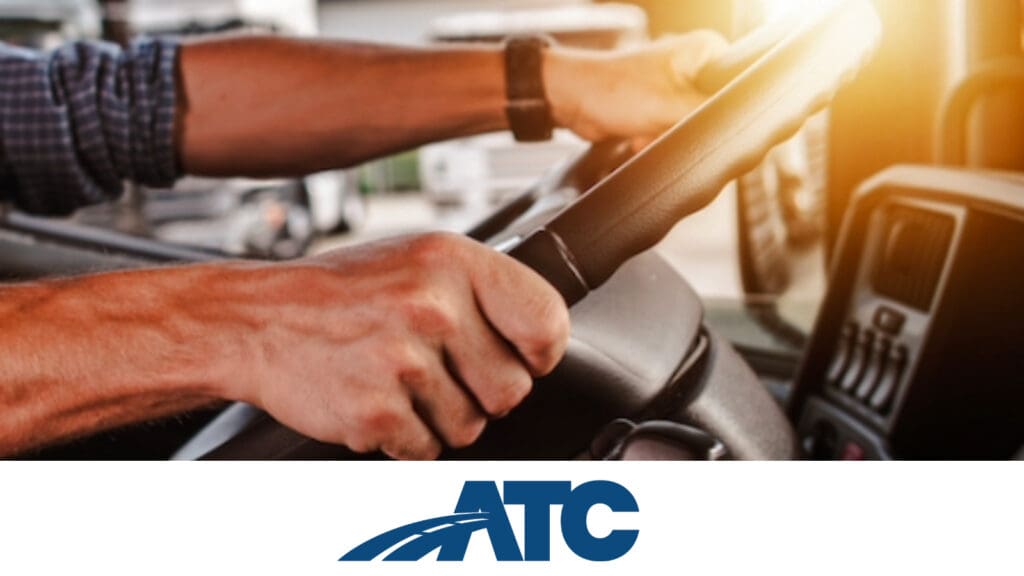 ATC driver holding the wheel