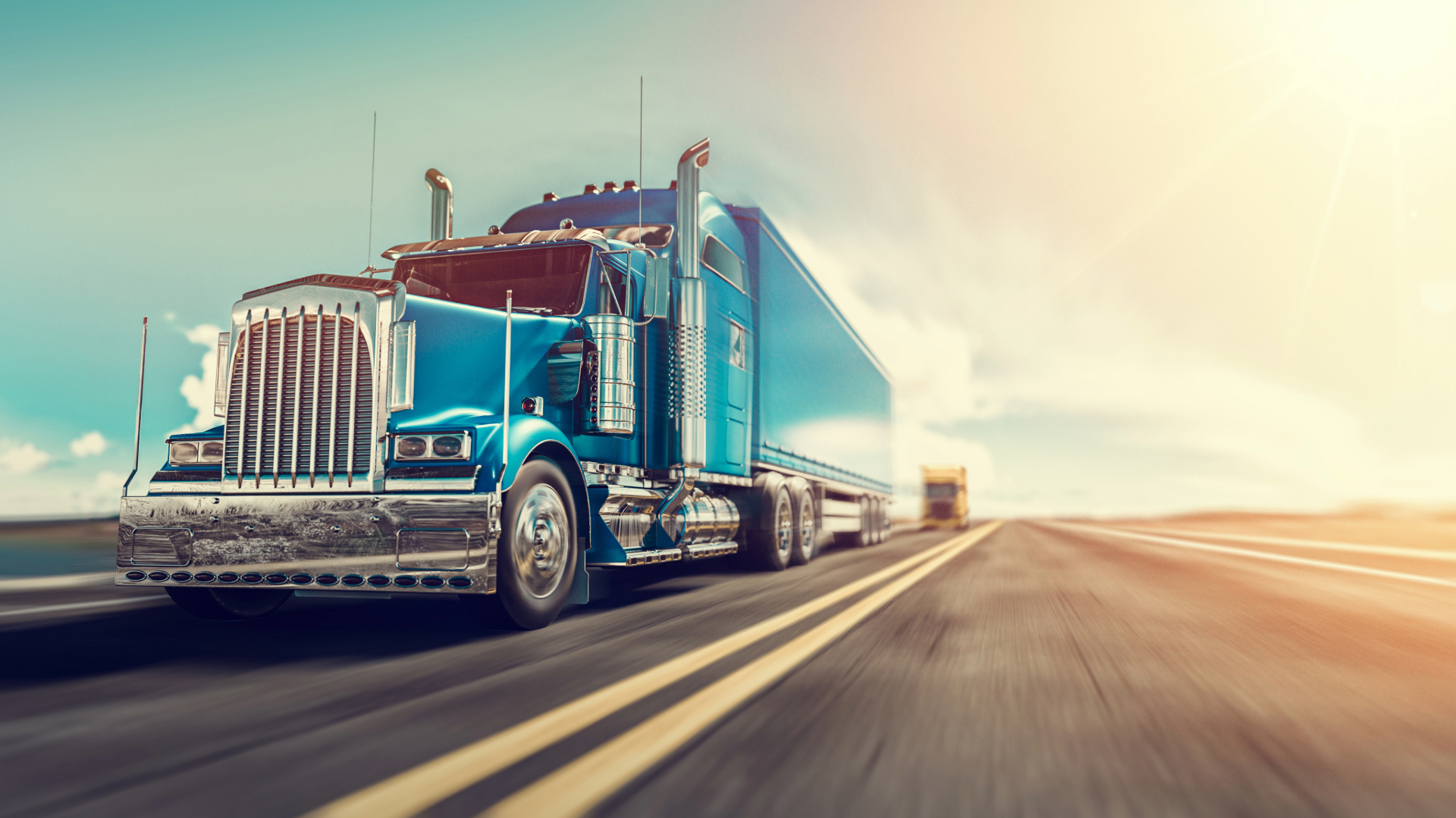 Truck being driven by ATC driveaway driver